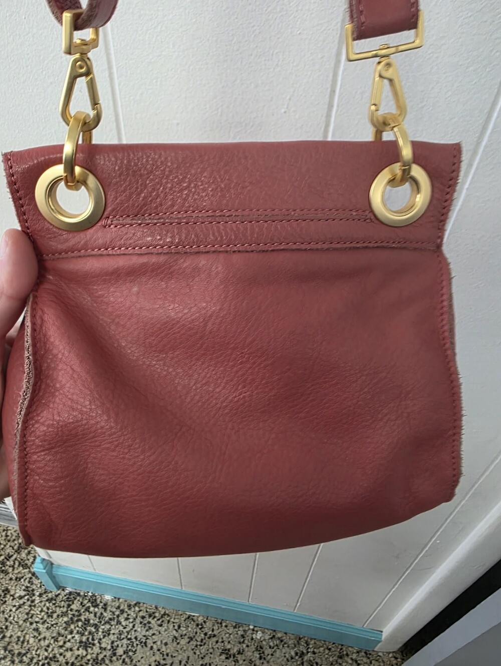 Hammitt Tony Rouge Pink Leather Crossbody Euc $295.00 - Picture 4 of 6